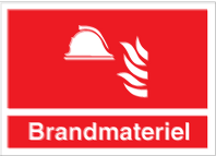 Fire equipment - sign - 210 x 297mm - Self-adhesive Vinyl