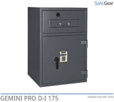Gemini Pro D-I 340 Deposit Safe (384 L) - Burglary Test D-I - Key Lock