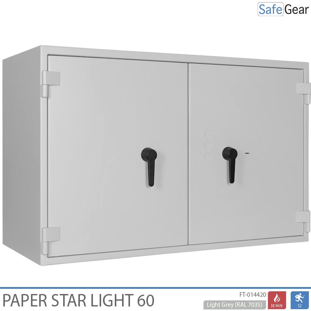 Paper Star Light 60 Documentenkluis - 28 Mappen - Inbraaktest S2 / Brandtest 30 min