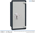 Caja Fuerte - Ollé I Mural - 6 - Cerradura Llave - con Buzón