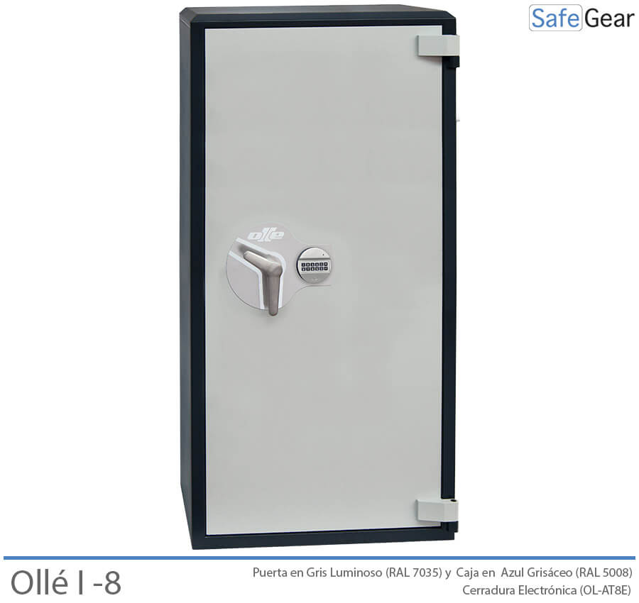 Ollé I-8 Grade 1 safe with code lock, door closed