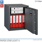 Paper Star Light 4 Feuerschutztresor - 7 Ordner - Einbruchschutz Klasse S2 / Feuerschutz 30 Min.