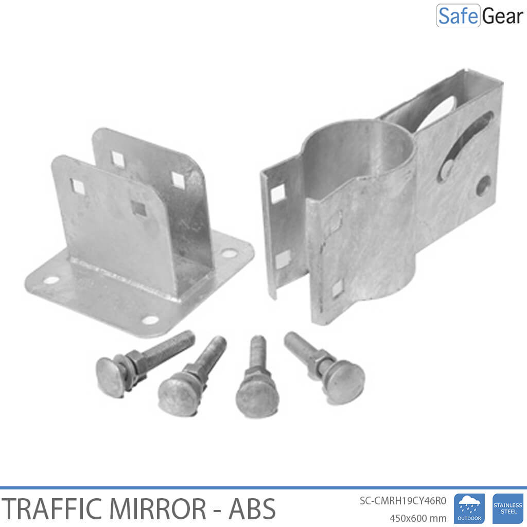 Traffic Mirror - Stainless Steel - Rectangular - 45x60 cm