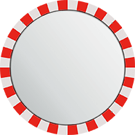 Stainless Steel - Traffic Mirror - Anti-Freeze