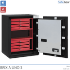 Brixia Uno 3 Tresor (66L) - Einbruchschutz Klasse I - Zahlenschloss