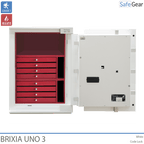 Brixia Uno 3 Tresor (66L) - Einbruchschutz Klasse I - Zahlenschloss