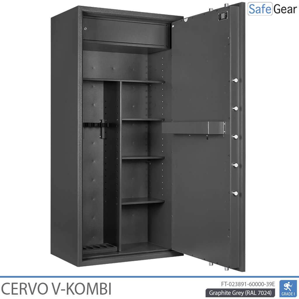 Cervo V Combi – Waffenschrank – (7 Gewehre) – Einbruchschutz Klasse 1