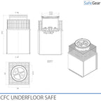 CFC Bodenschrank - Getarnt - Mechanisches Zahlenschloss
