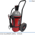 CO2 Slukker 30 kg - Vogn