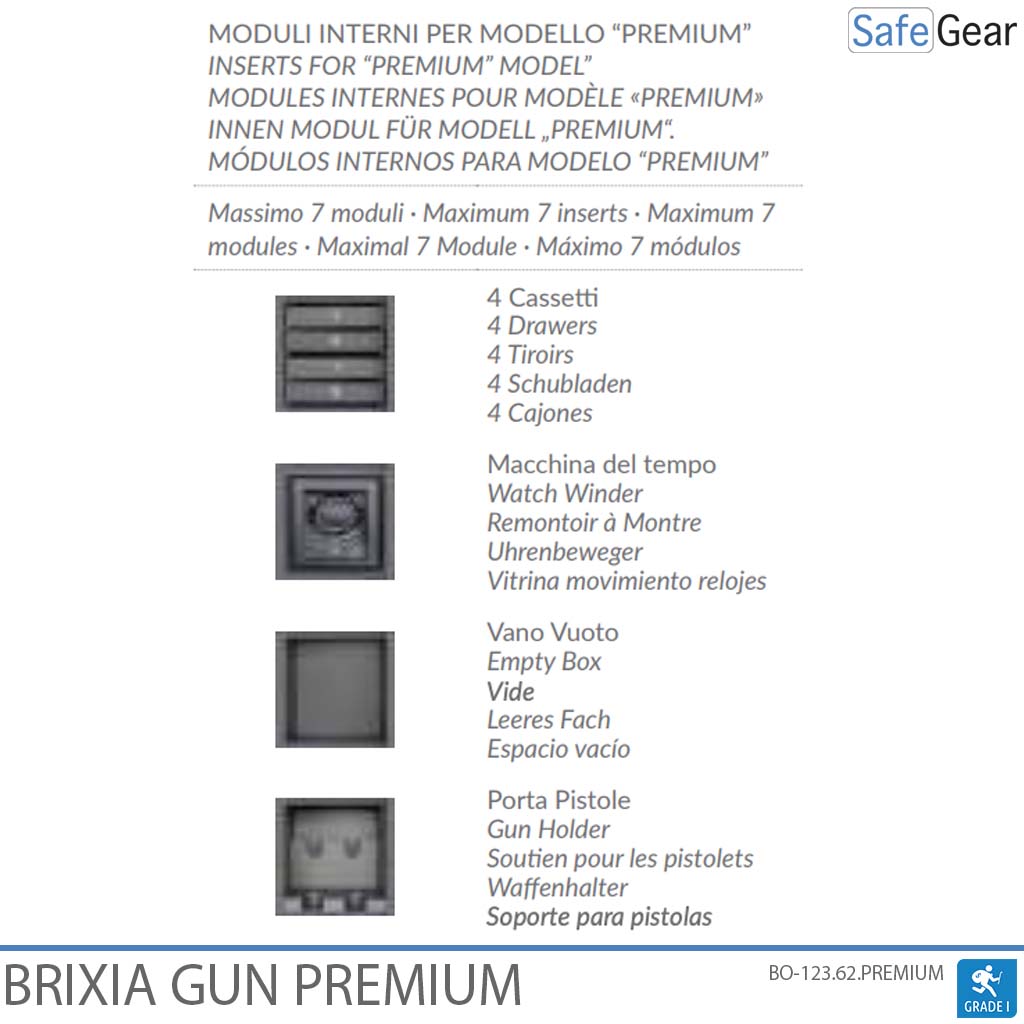 Brixia Gun Safe Premium - Indbrudstest Grade I
