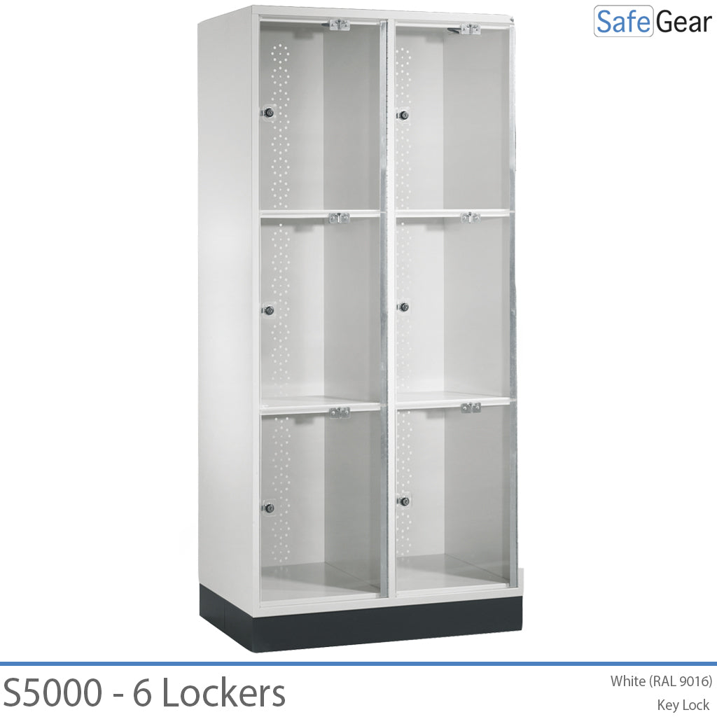 Armoire à sacs Series 5000 - 6 compartiments avec porte transparente et serrure électronique