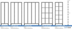 Aufbewahrungsschrank S2000 mit 2x4 Fächern (8010-204) - Vorhängeschloss