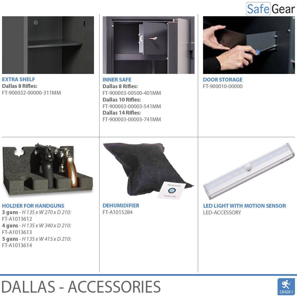 Dallas - Gun Safe (14 Rifles) - Burglary Test Grade 1