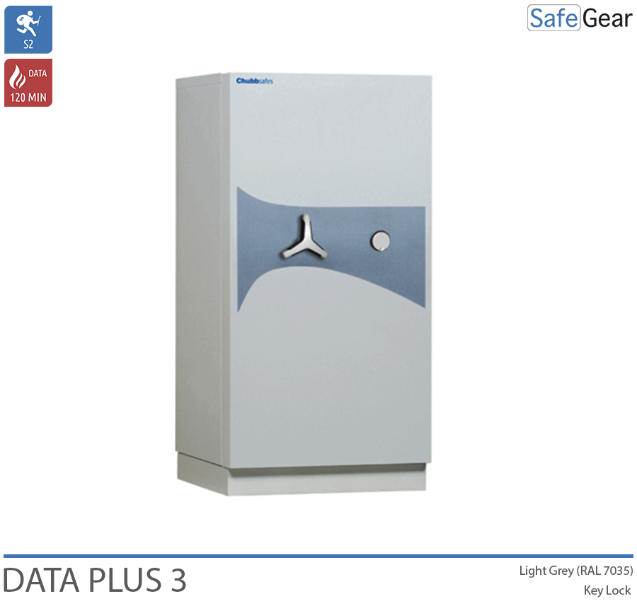 DataPlus 3 Coffre De Données ignifuge (432 LTO) - Protection anti-effraction Classe S2 / Test au feu de 120 min - Serrure À Code