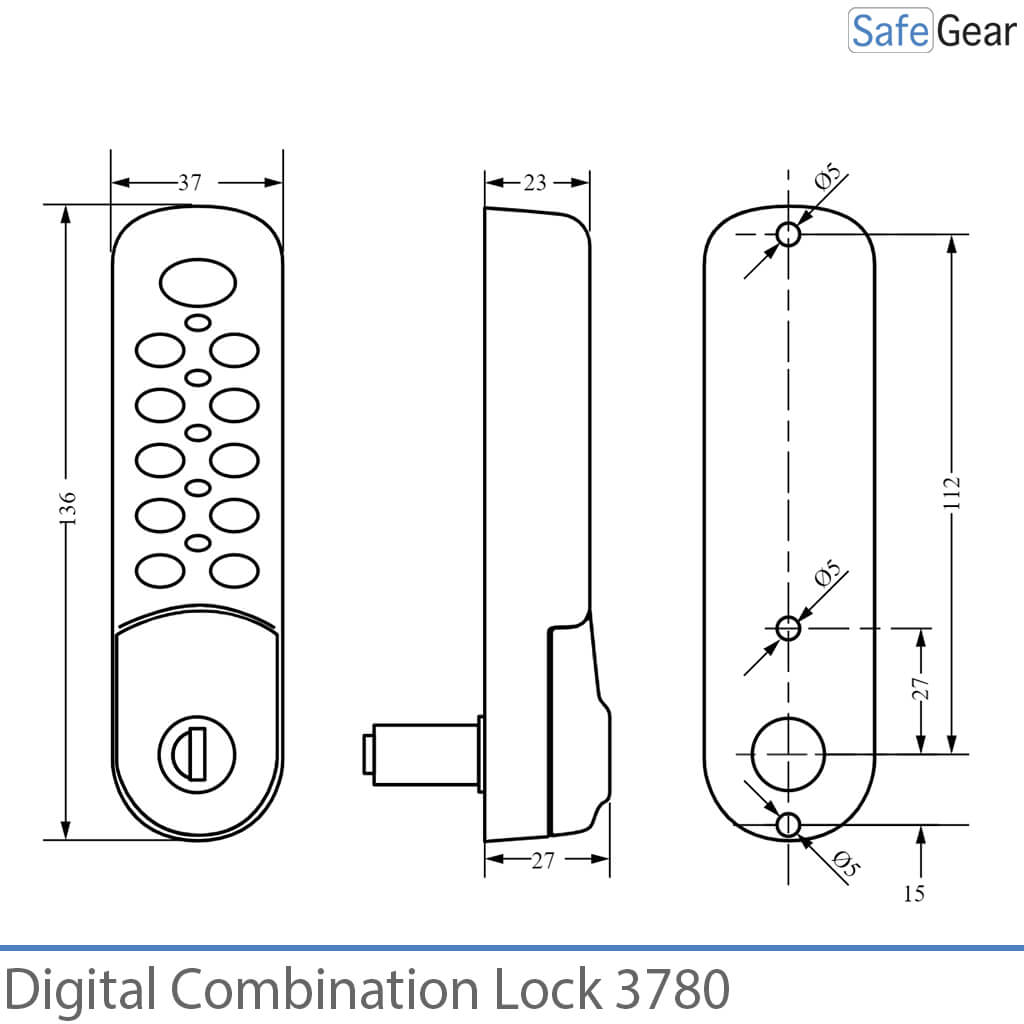 Digitales Kombinationsschloss 3780