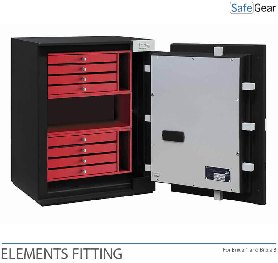 Fitting Example of drawers and empty element
