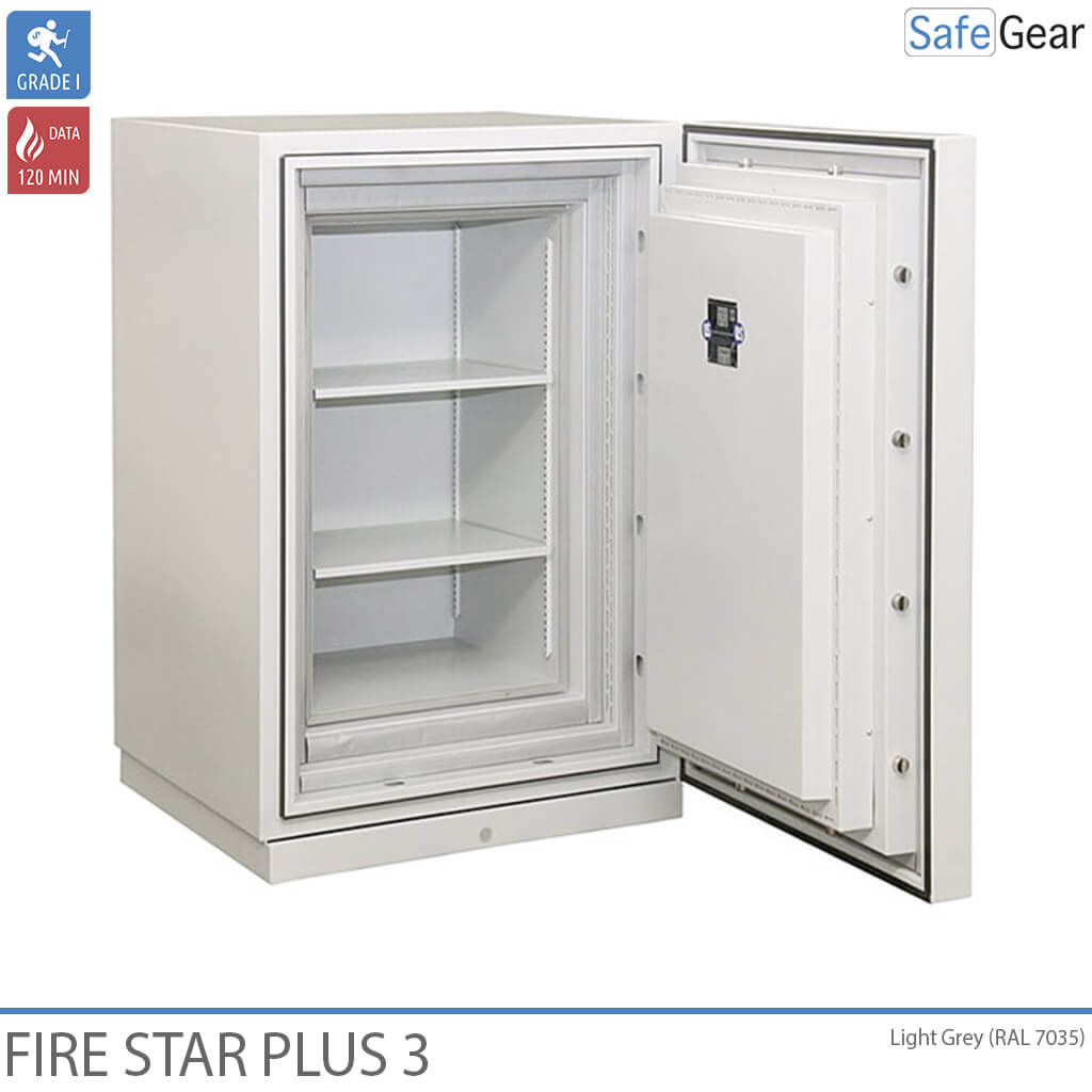 Fire Star Plus 3 Coffre De Données (210 LTO) résistant au feu - Classe I de résistance à l’effraction / Test au feu 120 min