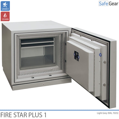 Fire Star Plus 1 Brandsicherer Datenschrank (84 LTO) - Einbruchtest Klasse I / Brandtest 120 Min.