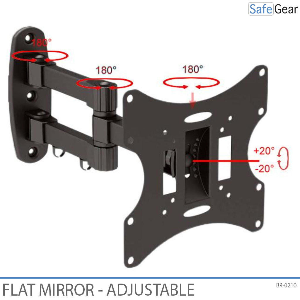 Miroir industriel en acier inoxydable - Réglable