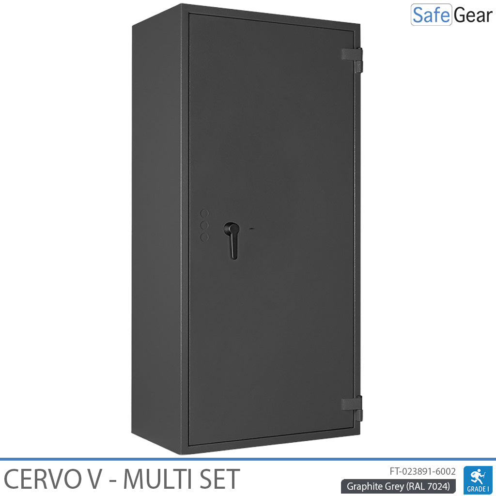 Cervo V Multi Set – Waffenschrank – (14 Gewehre) – Einbruchschutz Klasse 1