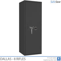 Dallas - Gun Safe (8 Rifles) - Burglary Test Grade 1