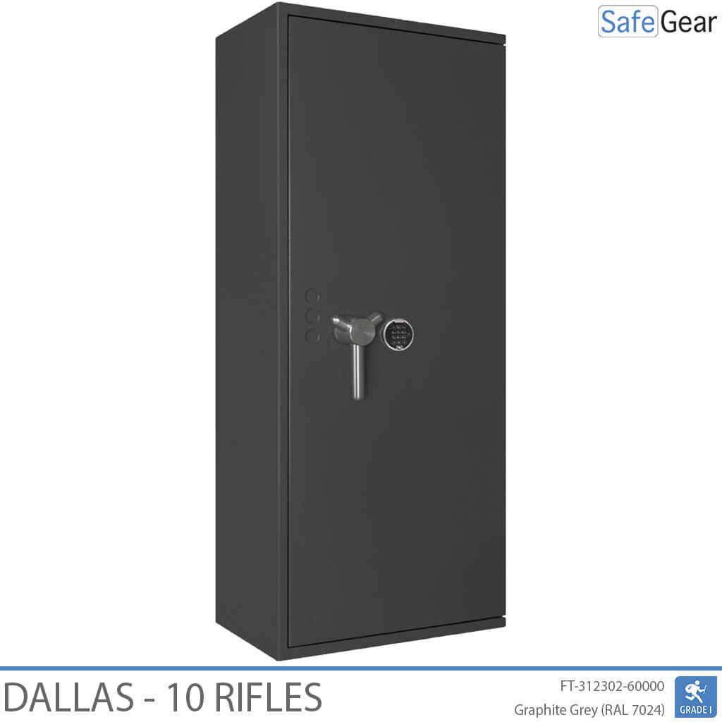 Dallas Gun Safe 10 Rifles - Grade 1 - Code Lock