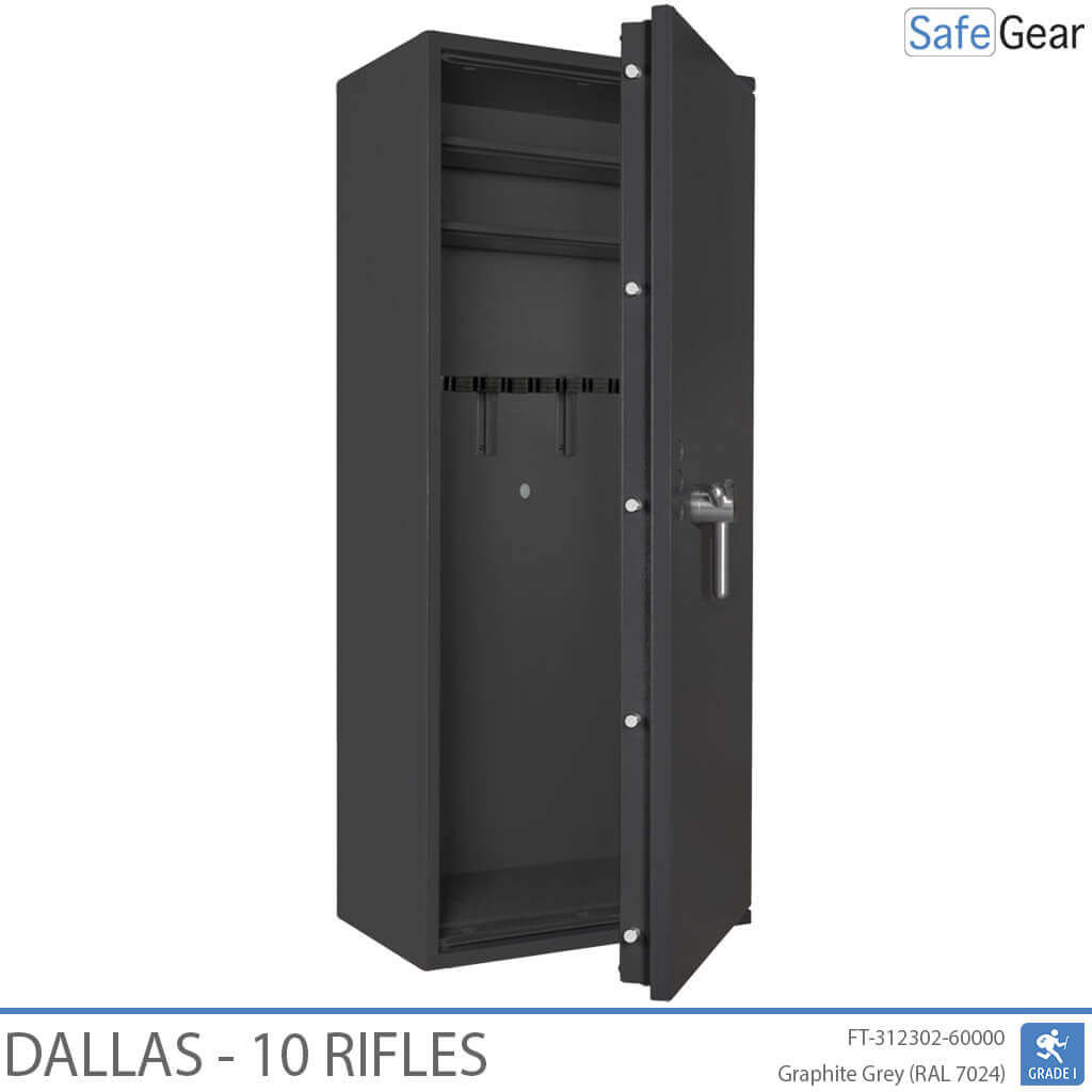 Dallas Gun Safe 10 Rifles - Grade 1 - Code Lock