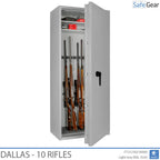 Dallas - Waffenschrank (10 Gewehre) - Einbruchschutz Klasse 1