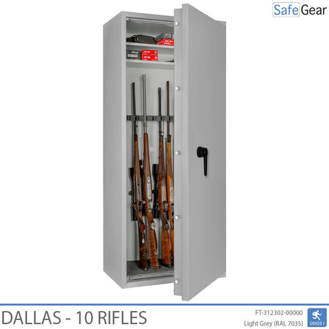 Dallas - Waffenschrank (10 Gewehre) - Einbruchschutz Klasse 1