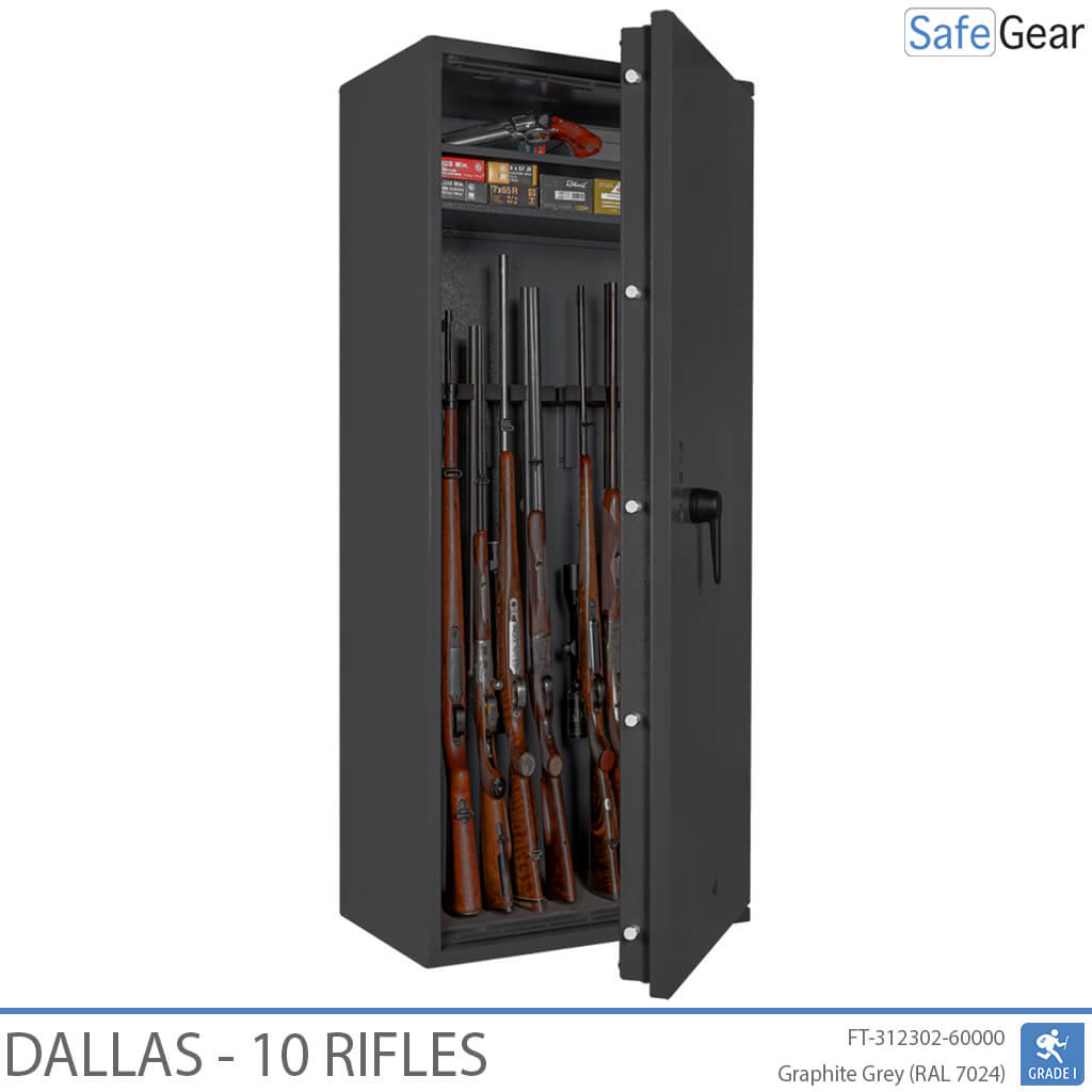 Dallas - Gun Safe (10 Rifles) - Burglary Test Grade 1