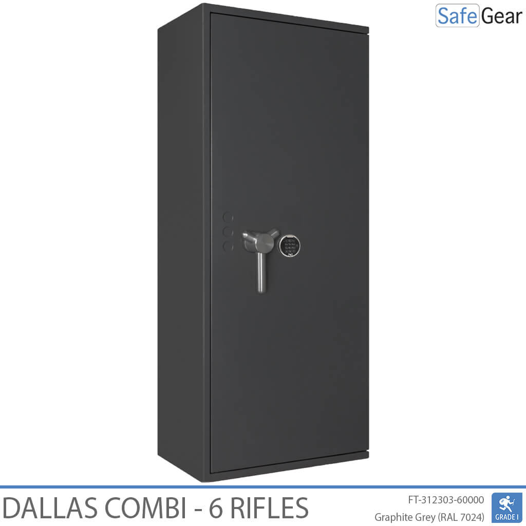 Dallas Combi – Waffenschrank (6 Gewehre) – Einbruchschutz Klasse 1