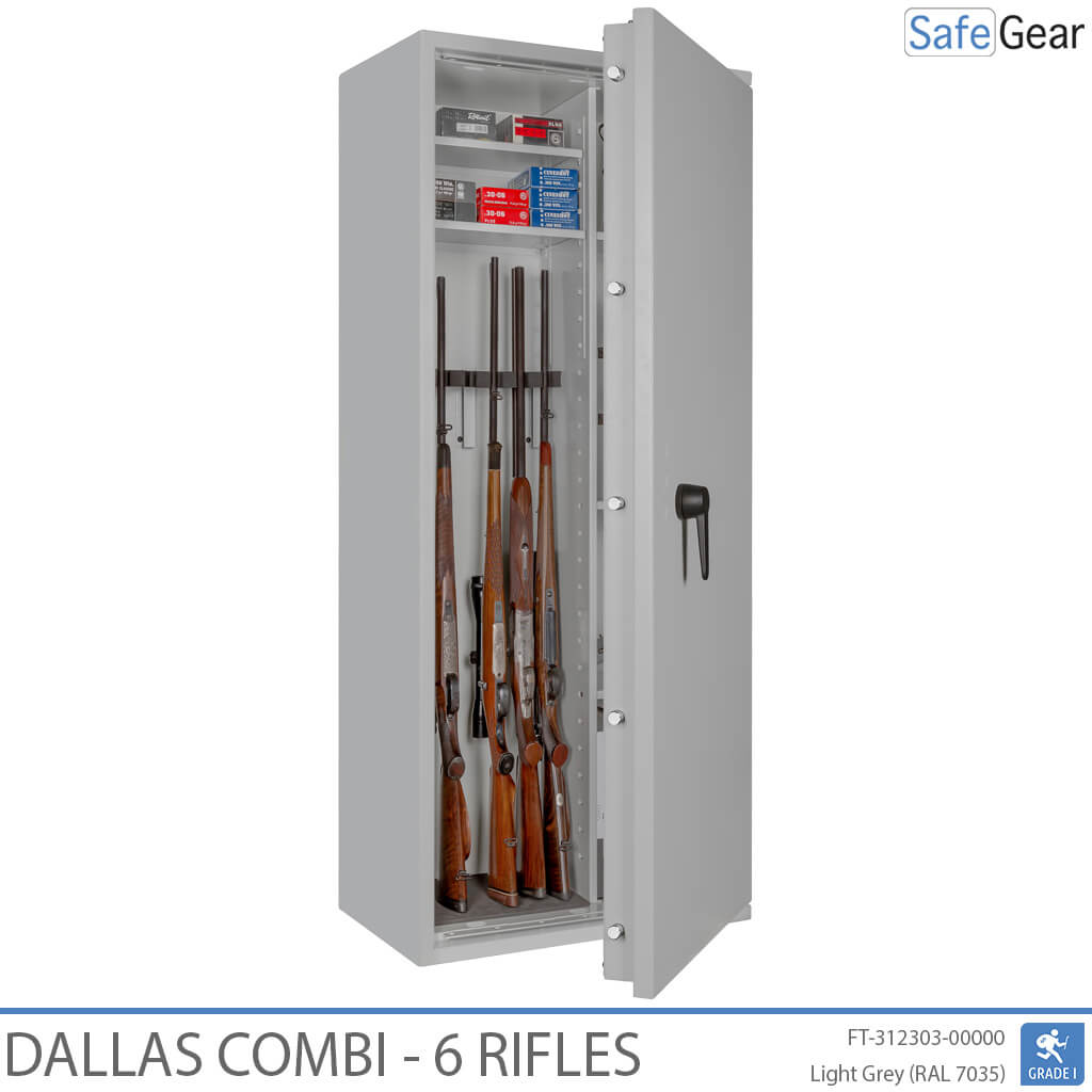 Dallas Combi – Waffenschrank (6 Gewehre) – Einbruchschutz Klasse 1