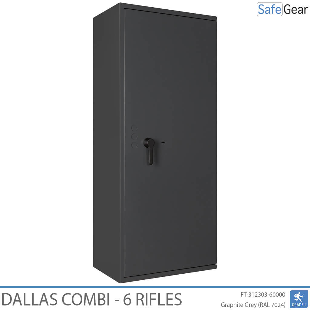 Dallas Combi – Waffenschrank (6 Gewehre) – Einbruchschutz Klasse 1