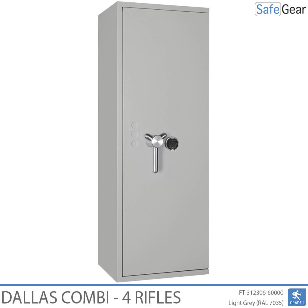 Dallas Combi – Waffenschrank (4 Gewehre) – Einbruchschutz Klasse 1