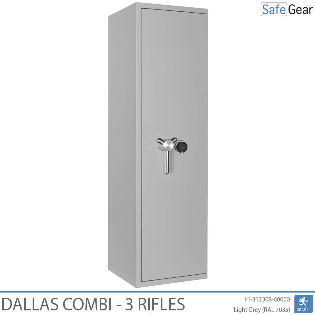 Dallas Combi – Waffenschrank (3 Gewehre) – Einbruchschutz Klasse 1