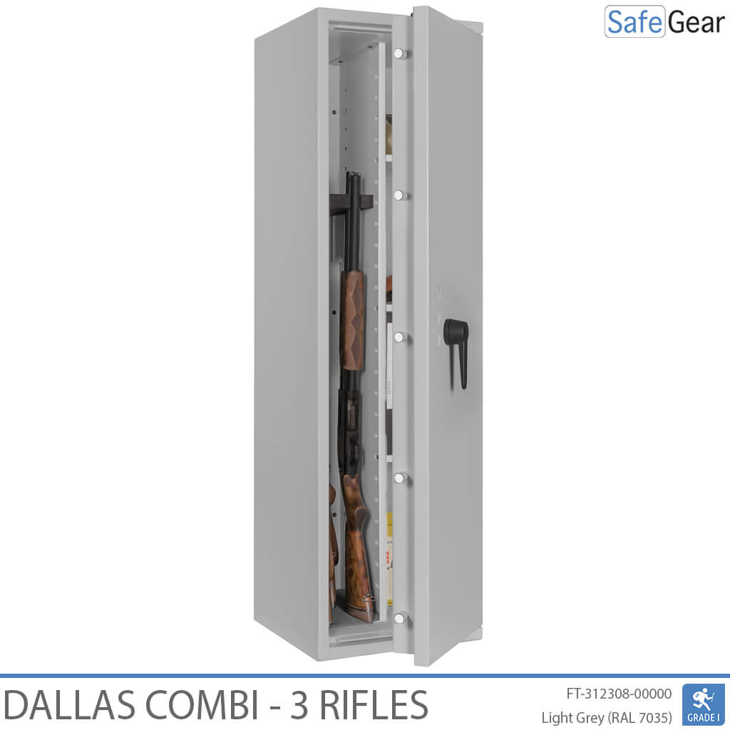 Dallas Combi – Waffenschrank (3 Gewehre) – Einbruchschutz Klasse 1