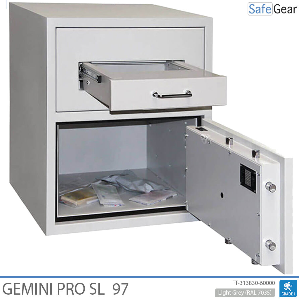 Gemini Pro SL 97 Deposit Safe (119 L) - Burglary test D-I - Code lock with 9 user codes