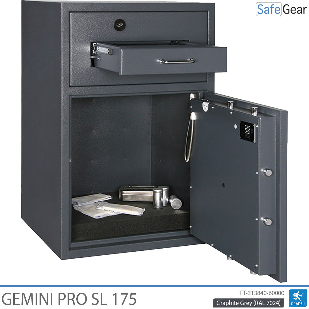 Gemini Pro SL 175 Deposit Safe (205 L) - Burglary Test D-I - Code Lock with 9 user codes