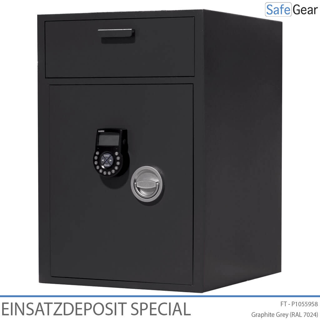 EINSATZ DEPOSIT SAFE SPECIAL WITH INTERNAL COMPARTMENT - FRONT VIEW