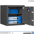 SafeGear SG 2 - Coffre-fort de sécurité (46 litres) - Classement test cambriolage S1