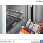 Gemini Pro 20 Medizinschrank (141 L) - Einbruchtest Klasse I - Schlüsselschloss