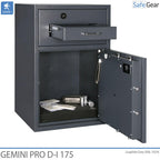 Gemini Pro D-I 250 Depozitiekast (294 L) - Inbraaktest D-I - Sleutelslot