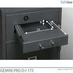 Gemini Pro D-I 175 Deponeringsskab (205 L) - Indbrudstest D-I - Kodelås m. 9 brugerkoder