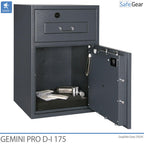 Gemini Pro D-I 175 Deponeringsskab (205 L) - Indbrudstest D-I - Kodelås m. 9 brugerkoder