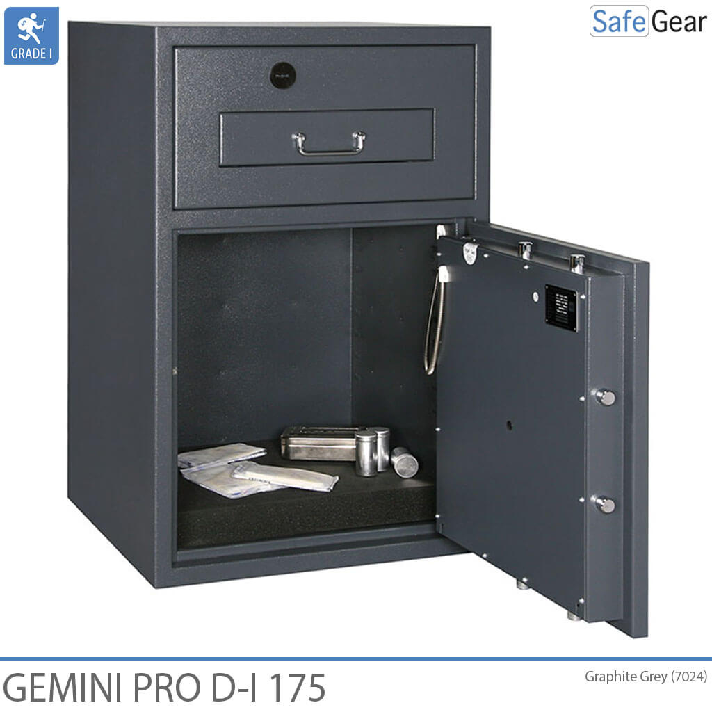 Gemini Pro D-I 175 Deposit Safe (205 L) - Burglary Test D-I - Key Lock