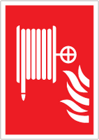 Fire Hose Sign - 297 x 210mm - Self Adhesive Vinyl