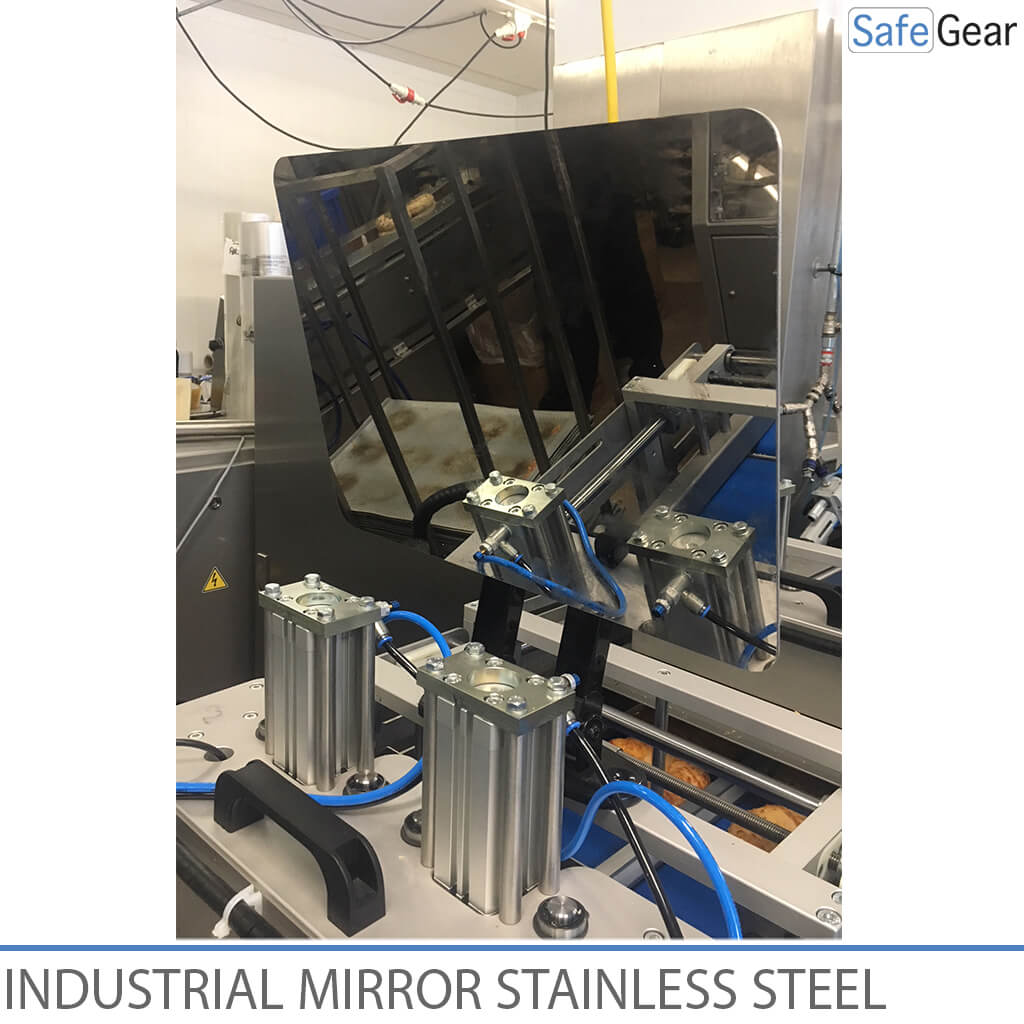 Miroir industriel en acier inoxydable - Réglable