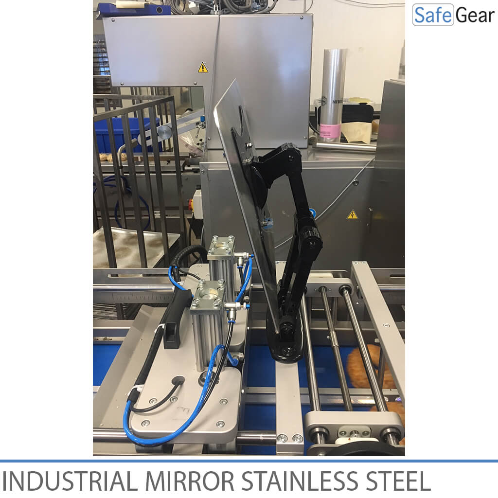 Miroir industriel en acier inoxydable - Réglable
