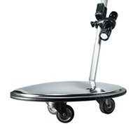 Inspectiespiegel met wielen - Roestvrij Staal - Diameter 32 cm
