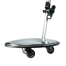 Inspection mirror with wheels - Stainless Steel - Diameter 32 cm
